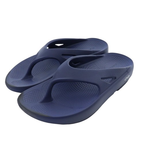Oofos Recovery Sandals Shoes Thong Rubber Logo M6W8 25Cm Navy 5020 IBf58
