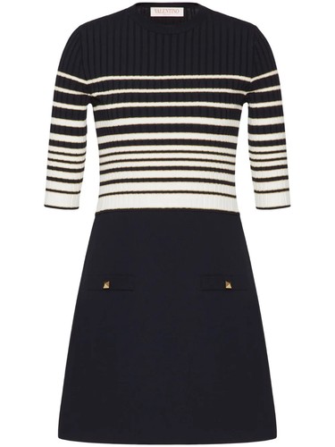 Minidress Valentino a righe in lurex