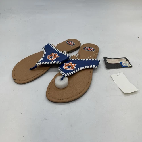 OOFOS Auburn University Flip Flops Womens 9 Men’s 8 Sandals Thong Casual Sports