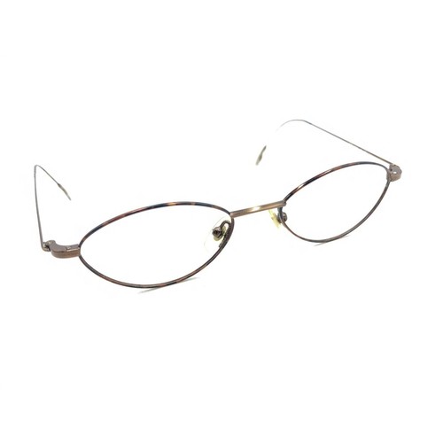 Calvin Klein Vintage 146 552 Tortoise Brown Oval Eyeglasses Frames 140 Japan