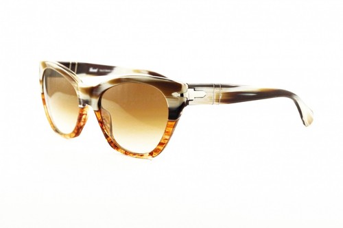 Persol 2998 S 940 51 Horn Striped Brown Crystal Brown Gradient Sunglasses RARE