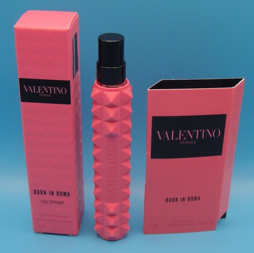 VALENTINO Donna BORN IN ROMA Eau de Parfum EDP Travel Sample LOT 10mL +1.2mL NIB