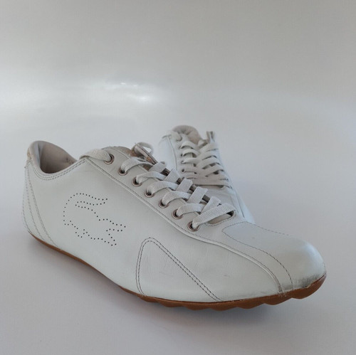 Lacoste Sport INNO 511 White Leather Logo Men Sneaker Shoe Size 10.5 Made Thai