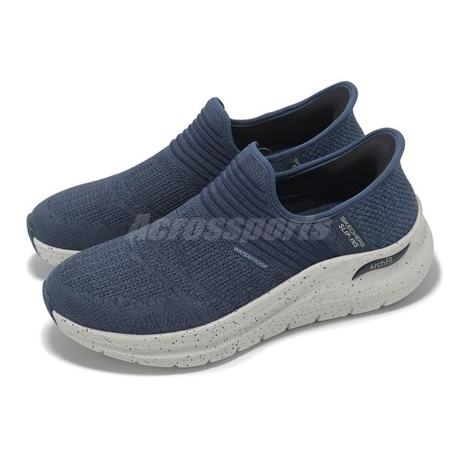 Skechers Arch Fit 2.0 Sultez Slip Ins Navy Men Casual Waterproof Shoe 232952 NVY