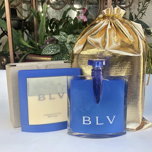 Vintage BLV BVLGARI Women EDP 2.5oz Perfume Spray Low Fill + Bonus Lotion &Bag