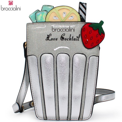 HARDGRAFT Braccialini creative designer mini crossbody bag purse shape of a cocktail glass