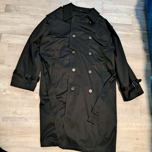 Lauren Ralph Lauren Men's Signature Edmond Trench Coat Size 44R Black