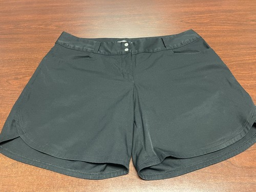 Adidas 180 Essentials Women’s Size 8X5 Zip Fly Chino Golf Shorts BC1105 Black