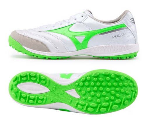 Mizuno Men Morelia Elite Sala TF Cleats White Football Futsal Spike Q1GB251237