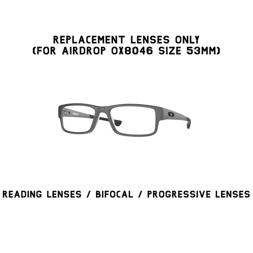 Oakley Airdrop OX8046 53 Replacement Lenses Reading Glasses Bifocal Progressive