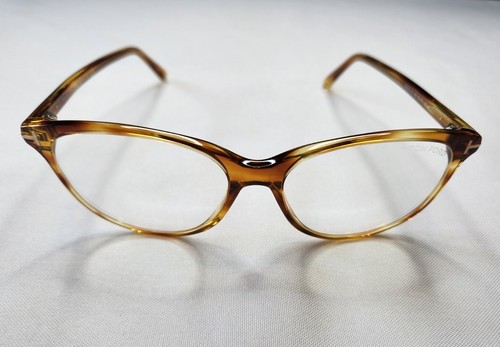 TOM FORD TF5544 B 056 BROWN HONEY EYEGLASSES w BLUE BLOCK LENS MADE IN ITALY