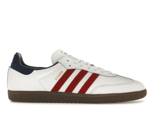 adidas Samba OG White Victory Red Indigo   Ih4881   IH4881