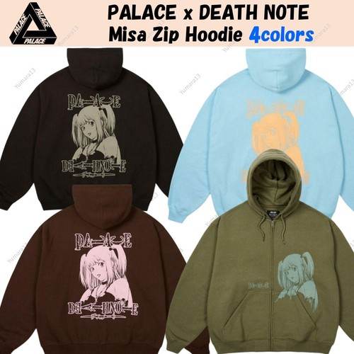 PALACE x DEATH NOTE Misa Zip Hoodie 4colors