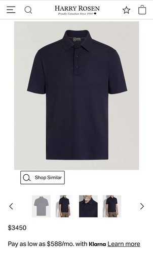 ERMENEGILDO ZEGNA RRP $3450 Zegna Vellus Aureum Wool Polo Shirt Mens Size 50 Short Sleeve Luxury