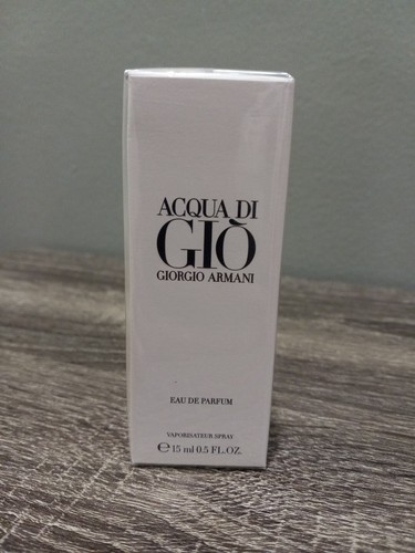 GIORGIO ARMANI ACQUA DI GIO EAU DE PARFUM TRAVEL SIZE SPRAY 15 ML 0.5 FL OZ NEW