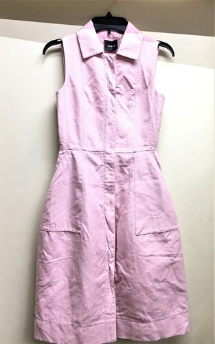AKRIS Dress Double Face with Back Slit Blush Pink in color (US: 4) (UK: 8)