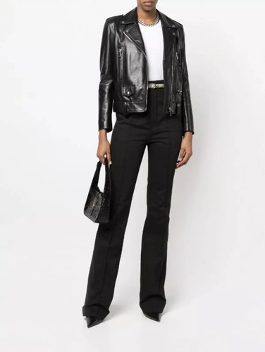 SAINT LAURENT (YSL) Pantaloni alti neri SAINT LAURENT nuovi 42 8 $925
