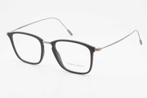 Giorgio Armani AR7147 5042 Male Rectangular Glasses Frames Matt Black 51mm