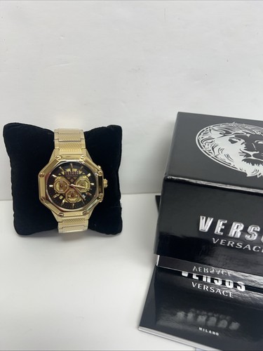 Orologio Cronografo Versus Versace Palestro 45mm IP Bracciale Giallo VSP393421.