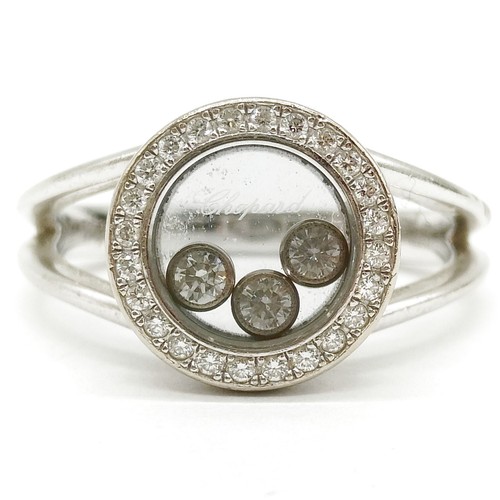 Anello Chopard Happy Diamond diamante naturale oro 4480444