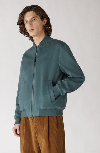 LORO PIANA Loro Píana FAM5076 LP IVY Bomber Teal Jacket  BNWT  RRP$8 500 AUD