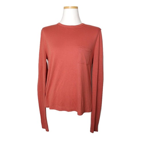 Alexander Wang Long Sleeve T Shirt in Rosy Brown 44  55 76898149