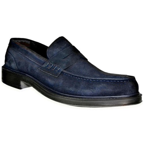 Alessandro Gilles Men's SC11 Blue Suede Loafers