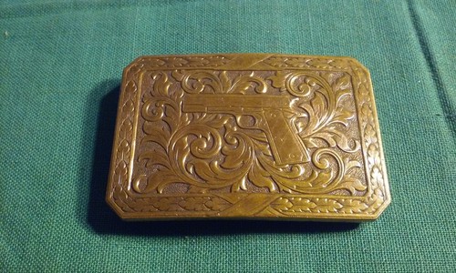 Firearms civil rights American hist Foundation Vintage 1985 L.E. Belt Buckle 195