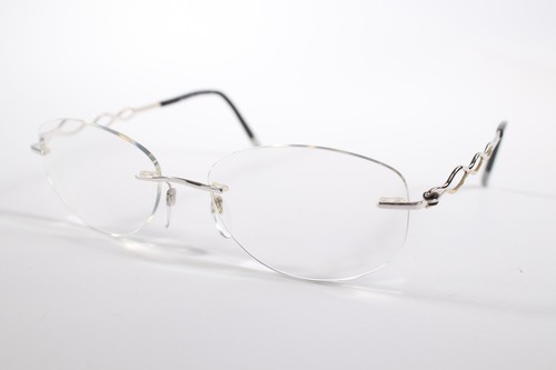 Silhouette Eyeglasses 4457 Women Grey Rimless Titanium Eyewear Glasses Frames