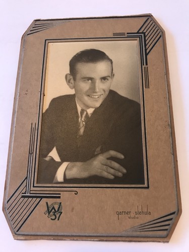 RENS ORIGINAL Vintage Photo Handsome Male 1937 Gay Interest