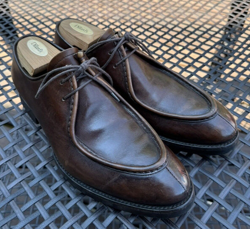 Prada Men’s Brown Leather Split Toe Two Eyelet Derby US 6.5 Made In Italy