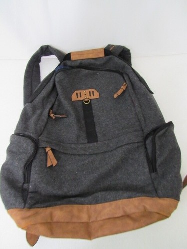 Aldo Rucsac Gray Wool Polyester Full Zip Size Backpack