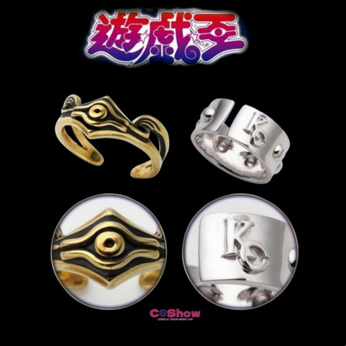 Anime Yu Gi Oh Kaiba Seto ATEM Man Rings Ring Joint Wedding Open Jewelry Gift