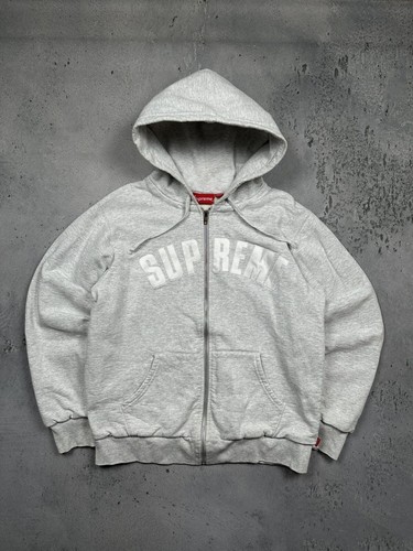 Supreme Arc Logo Hoodie Thermal Zipper Hoodies Full Zip y2k