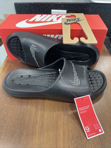 SANDALI SPORTIVI IMPERMEABILI NIKE VICTORI ONE SHOWER SLIDE NERO BIANCO KAWA MISURA UOMO