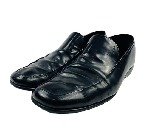 Mocassino Prada in vernice nero Made in Italy taglia 10
