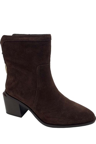 Vince Camuto Water Repellent Suede Mid Shaft Boots Kortimy Root Beer