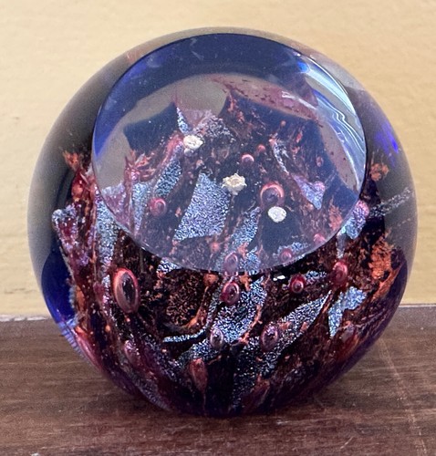 Glass Eye Studio (GES) Celestial Series Orion's Belt art glass Paperweight