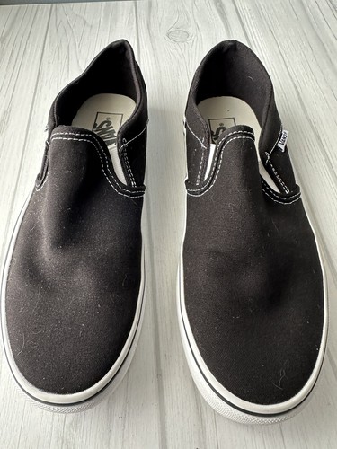 GREATS FREE JOKE VANS Classic Slip On Black GREAT condition Sz Womans 9.5 without box.