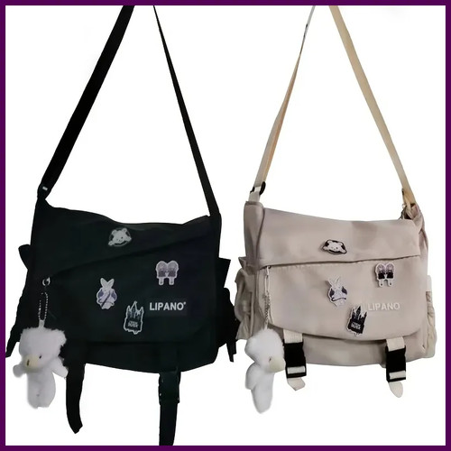 COPERNI Borsa Messenger Nylon Uomo Borsa a Tracolla Trendy Uomo Messenger Bag  Studenti Scuola