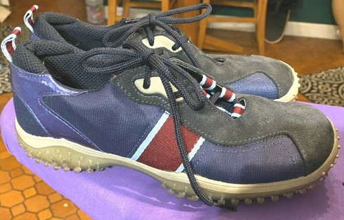 SNEAKERS DONNA STEVE MADDEN BLU SCAMOSCIATO E NYLON SNEAKERS TG 9 MADE IN ITALY