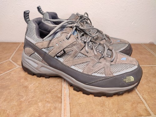 The North Face Womens Hiking Shoes Gray 616273 Leather Waterproof HydroSeal 9.5