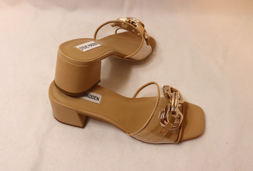 Steve Madden sandalo donna Santana  taglia 8 M  trasparente nudo NUOVO