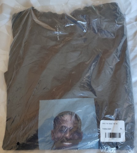 TRAVIS SCOTT CACTUS JACK Cactus Jack Free The Rage #2 T Shirt Black XL BNIP Travis Scott It's Miami 46"