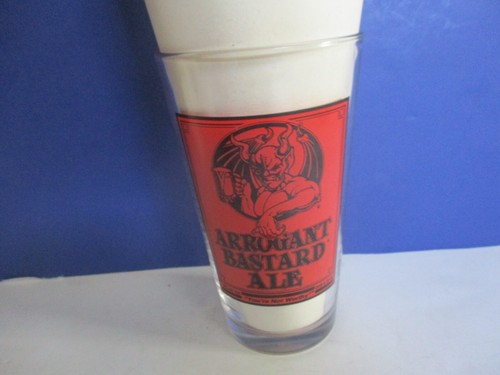 ARROGANT BASTARD ALE "You're Not Worthy" Beer Glass 1 Pint