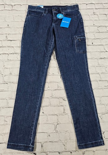 Columbia City Denim Cargo Blue Straight Leg Jeans Pants WOMENS SIZE 6