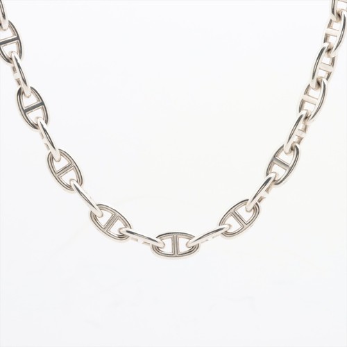 Hermès Chaîne d'Ancre TGM Necklace 24 frames 925 177.8g Silver