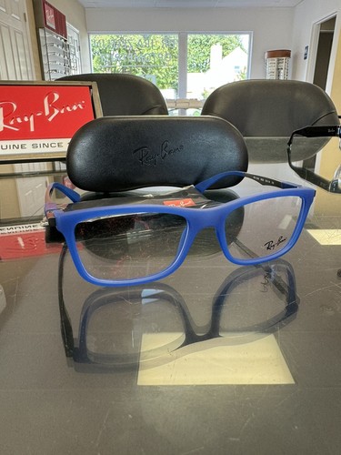 Ray Ban Small Junior Blue Gunmetal Optical RB1549 3655 50 16 130 Eyeglasses A