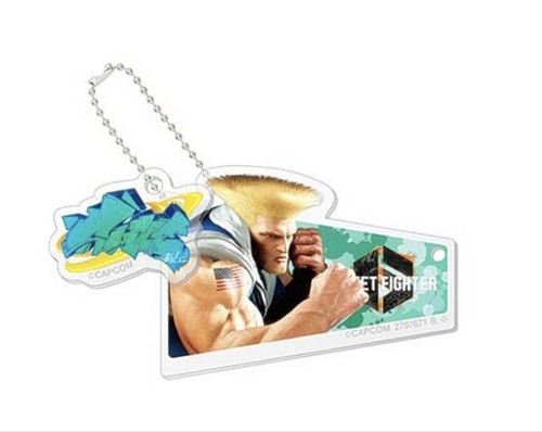 Street Fighter Acrylic Charm Guille Keychain Collectible New