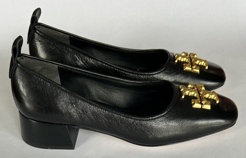 TORY BURCH POMPA TORI BURCH ELEANOR NUOVA CON SCATOLA 35 MM MISURA 6 5 NERA FELLINI FRESATA
